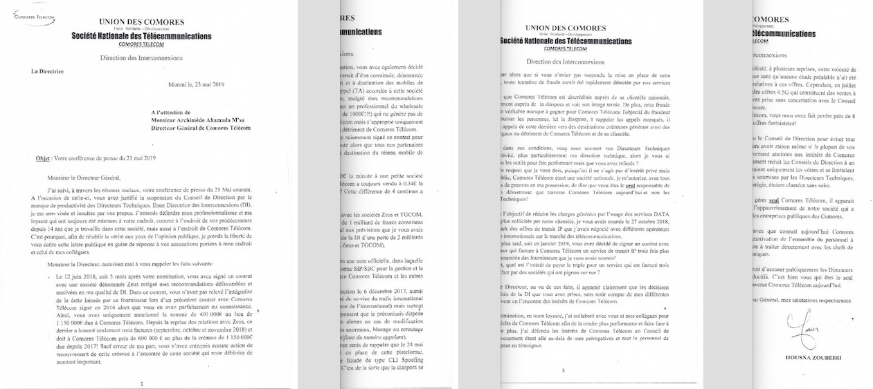 image Scandale à Comores Telecom / Comores Telecom arnaquée par Zeus Telecom…